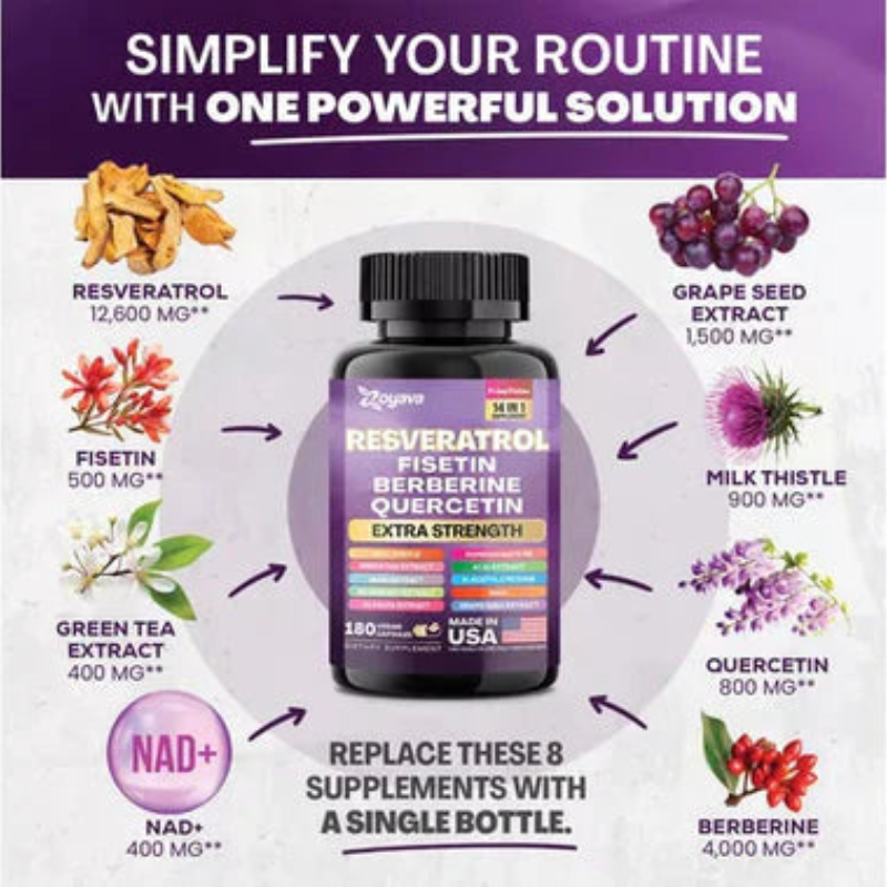 Resveratrol 2x1: El Antioxidante Natural que Transforma tu Salud ❤️