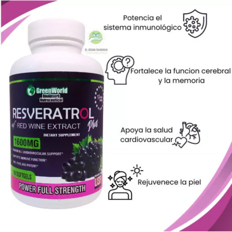 Resveratrol 2x1: El Antioxidante Natural que Transforma tu Salud ❤️